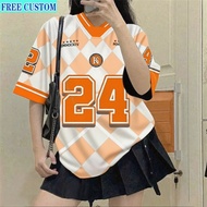 (Free Custom Name And Number) Number 24 Dry T-Shirt Standard Sublimation Jersey Custom Name Baju FUL