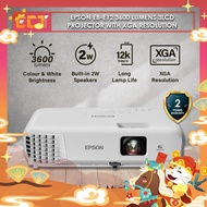 Epson EB-E12 / EB-E10 / EB-E01 3600 Lumens 3LCD Projector with XGA Resolution 12000 Hours Lamp Life 