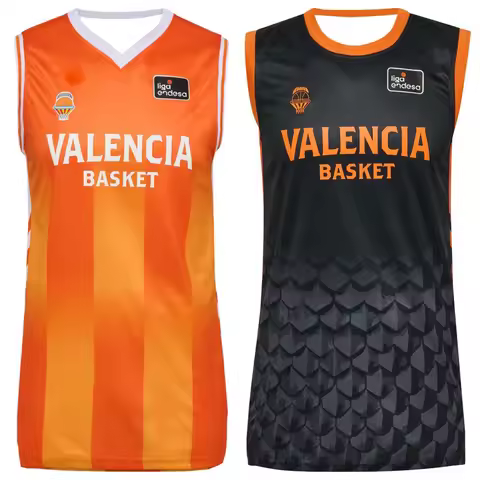 New Valencia Basket Trendy 3D Printed Spain Basketball Jersey Vest Adults & Kids Breathable Quick Dr