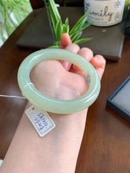 秒殺價 收藏級天然和田玉晴水料玉鐲 圈口57MM 無瑕疵 無雜質
