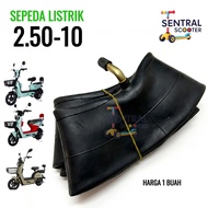 Electric Bike Inner Tube 2.50-10 Bent Valve 14 x 2.50