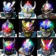 Children Luminous Ultra Mask Sound Light Sword Rosso Flashing Sword Combination Toy Bright Light Swo