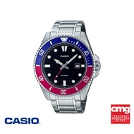 [ของแท้] CASIO นาฬิกาข้อมือ CASIO รุ่น MDV-107D-1A3VDF วัสดุเรซิ่น สีเงิน