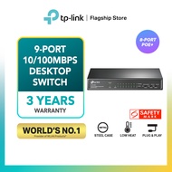 TP-LINK 9-Port With 8-Port PoE+ 10/100Mbps Desktop Switch TL-SF1009P