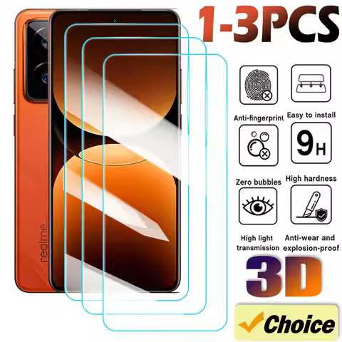 3-1Pcs Tempered Glass For Realme 6 7 8 9 Pro 10 11X 12 13 14 4G Glass Screen Protector For Realme 6i