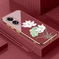 Straight Edge Plating-Lotus OPPO A17-OPPO A97 5G-OPPO A2 5G-OPPO A38-OPPO A18