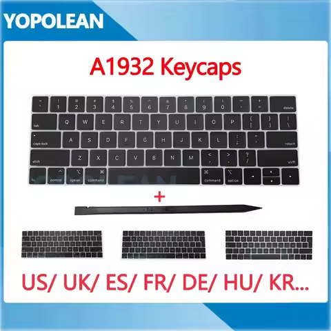 New keys Keycaps For Macbook Air 13" Retina A1932 Key Cap US UK Spain French Russian 2018 2019 Years