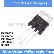 5PCS STP75NF75 STP80NF70 STP110N8F6 STP100N8F6 TO-220 IC In Stock Wholesale