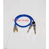 Kitani Audio Cable 1-5mtr Akai Jack 6.5mm To RCA Male 1 Set