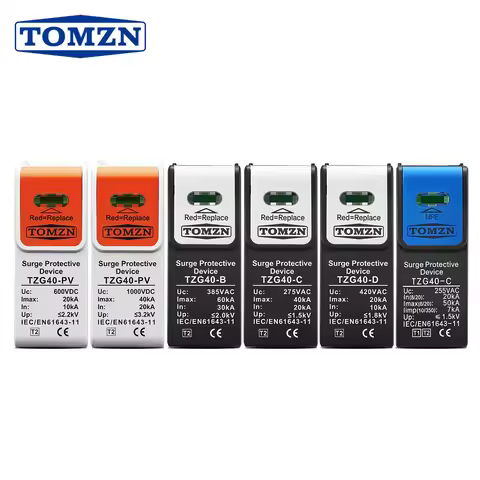 1PCS TZG40 PV Discharge Tube DC AC Surge Protector SPD Replacement Module 255VAC-420VAC 500VDC-1500V