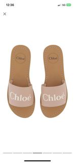 全新 Chloe logo print Sandals 拖鞋 size 38 搬屋清貨