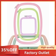 Square Embroidery Hoops for DIY Crafts,   Hoops with 5 Different Sizes , Colorful Plastic Embroidery