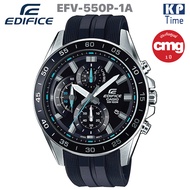 Casio Edifice นาฬิกาข้อมือผู้ชาย โครโนกราฟ เรซซิ่งสไตล์ สายเรซิน รุ่น EFV-550P-1A ของแท้ ประกัน CMG
