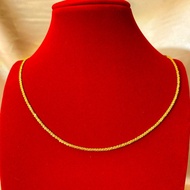 NECKLACE LONG CHAIN 24KGP GOLD PLATED JEWELLERY 24K GOLD PLATED LONG CHAIN