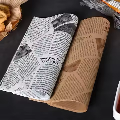100/1000 Pcs Oil-Proof Paper for Wrapping Burger Bread Fried Food Sandwich Packaging Fryer Air Bakin