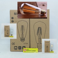 LED Filament Light - Vintage Edison Filament LED - Yellow Outdoor Cafe Light ST64