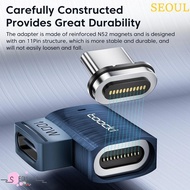 SEOUL Type-C 100W Magnetic Adapter, 100W Power USB C To Type C USB Type C Magnetic Adapter, Portable