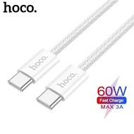 HOCO X104 Charging Data Cable 60W 3A Fast Charging Type-C to Type-C Cable Length 1M/2M For SAMSUNG P