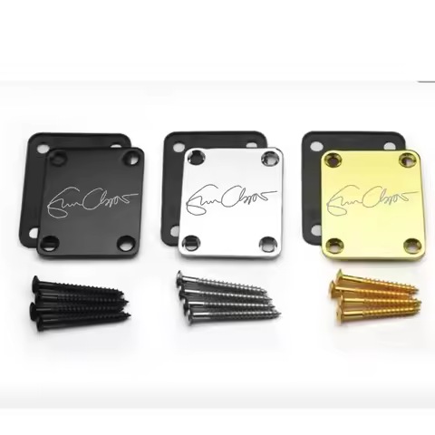 Eric Clapton Signature Custom Shop Neck plate For Strato Electric Guitar Gold/Chrome/Black