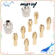 MURRAY 10PCS Drill Chuck Collet Set, Brass 0.5-3.2mm Collet Collet Chuck Set, Mini Precision Quick C