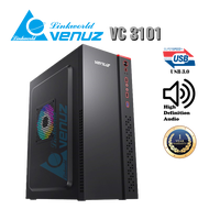 VENUZ ATX Computer Case VC 3101 – Black