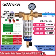 OSWNKW-05 pre filter purifier whole house spin down sediment water filter central prefilter system backwash stainless steel mesh