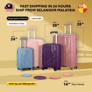 Polypropylene Luggage Suitcase Unbreakable PP Travel Luggage Bag Beg bagasi