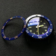 Flat ceramic bezel insert 38*31.5mm Luminous pip at 12 For Seiko SKX007 SKX009 watch parts