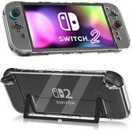 【SG Stock】Clear Dockable Protective Case Compatible with Nintendo Switch 2 2025, Transparent Hard Sh