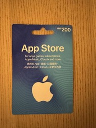 Apple Store HK$200 禮品卡