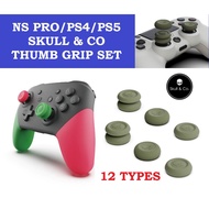 Skull &amp; Co PS4/PS5/NS PRO Thumb Grip Cap 6pcs Set