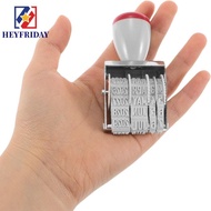 NOVAFLUX Self-Inking Rubber Date Stamp, Vintage Practical Digital Date Wheel Stamp, Multifunctional 