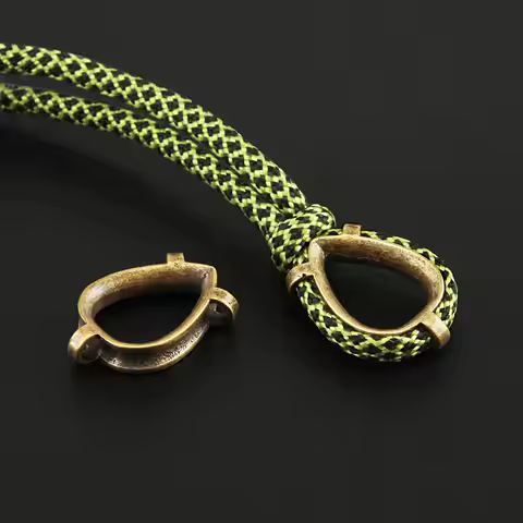 Paracord Accessories Ring Brass Beads Keychain Copper Keychains Rope DIY