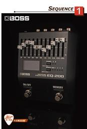 【爵士樂器】公司貨 保固 BOSS EQ200 Graphic Equalizer 圖形化等化效果器 單顆 效果器