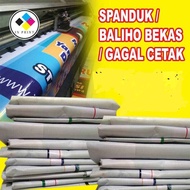 Banner baliho spanduk flexy 3x3 meter POLOS bekas sisa produksi gagal cetak