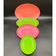 (12 PCS) 8 CAMEL SHELL PLATES OVAL/ PLATES FISH PLATES PRICE FOR 6 PCS