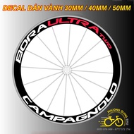Road 700C Bicycle Rim decal Stamp (CAMPA, DURA, COSMIC, GIANT, FAST FORWARD...)