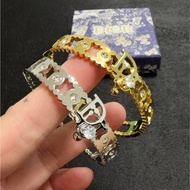 New French Fashion Hollow Diamond CD Bracelet