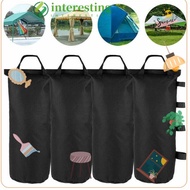 INTERESTING 1/4Pcs Garden Gazebo Foot Leg, with Handle Black Tent Sandbag, Portable Canopy Weights Sand Bag Camping