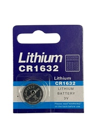 ถ่านกระดุม Lithium 3V CR1632 สำหรับไม้เซลฟี่ เครื่องคิดเลข เมนบอร์ดคอมพิวเตอร์ นาฬิกา เครื่องชั่งอิเล็กทรอนิกส์ กล้องดิจิตอล แพ็ค 1 ก้อน