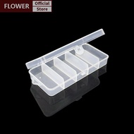 FOF Single-layer Five-cell Rectangular Plastic Box for Beads and Jewelry Storage 1PC. FOO