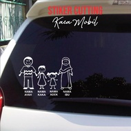 Cutting Sticker HAPPY FAMILY car window, family sticker, car window sticker