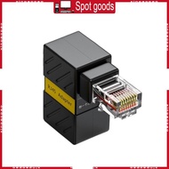 XI Compactly RJ45 Adapter 360 Degree Flexible Rotation RJ45 Male Female Ethernet Adapter RJ45 Extend
