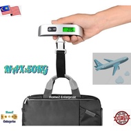 (Included Battery)Travel 50kg Luggage Scale Digital Scale Portable Handheld Suitcases Hanging Scale