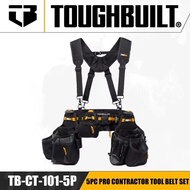 TOUGHBULILT TB-CT-101-5P tool waist bag 5-in-1 multifunctional shoulder strap quick hanging tool bag