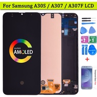 Super Amoled For Samsung Galaxy A30S A307 A307F A307Fn A307G A307G LCD Display With Touch Screen Digitizer LCD Assembly