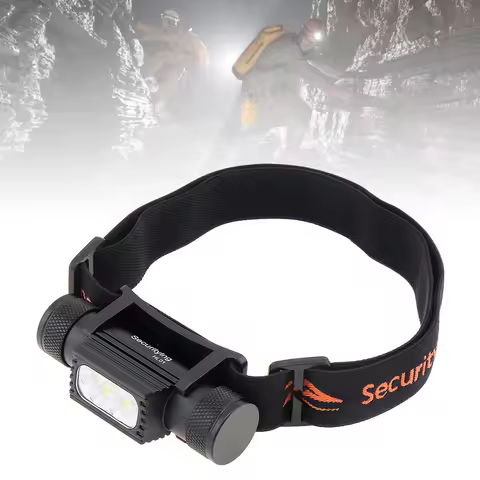 2420LM 5 LED USB Type C Rechargeable Headlight with 6 Modes Light and Bright 130M Beam Support 180 °