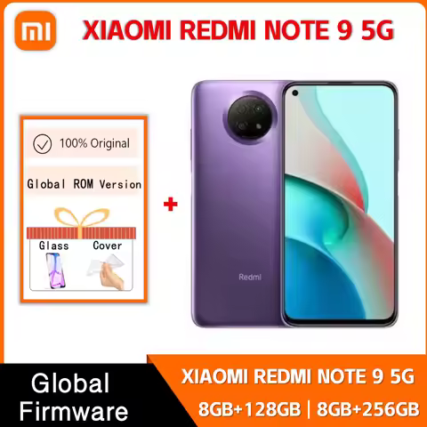 Global ROM Original Xiaomi Redmi Note 9 5G 8GB 256GB Smartphone large 5000mAh battery 6.53 Inch 48 m