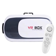8D VR Box 2.0 VR Glasses Headset แว่น 3D สำหรับสมาร์ทโฟนทุกรุ่น (White) แถมฟรี Remote Joystick