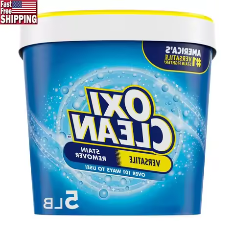 Versatile Stain Remover Powder 5 lb Oxygen-Powered Laundry Booster Multi-Surface Cleaner Color-Safe 